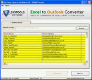 Transfer Excel to Outlook screenshot